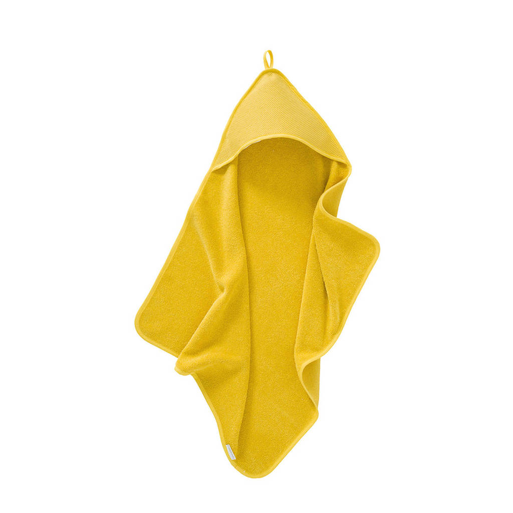 Cottonbaby badcape diamantwafel 75 x 75 cm okergeel, Okergeel