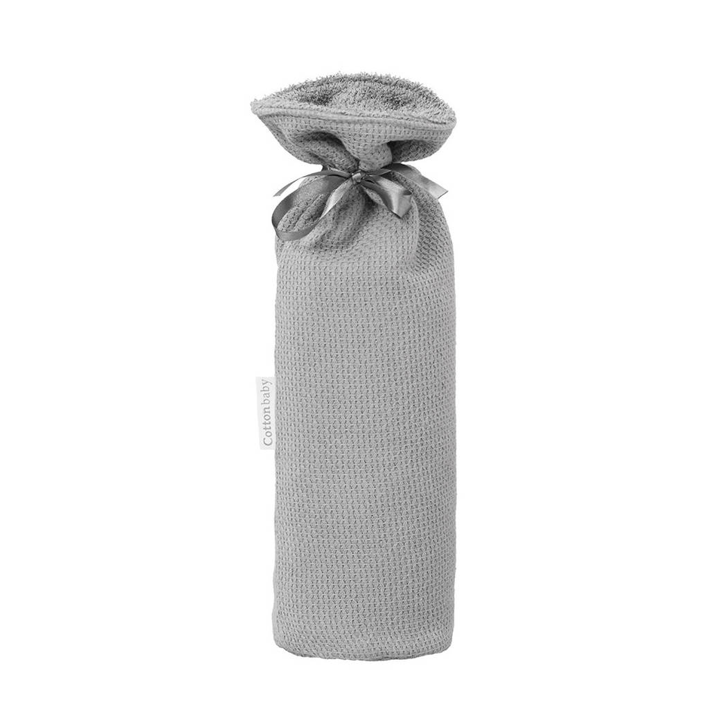 Cottonbaby kruikenzak diamantwafel 13 x 33 cm grijs, Grijs