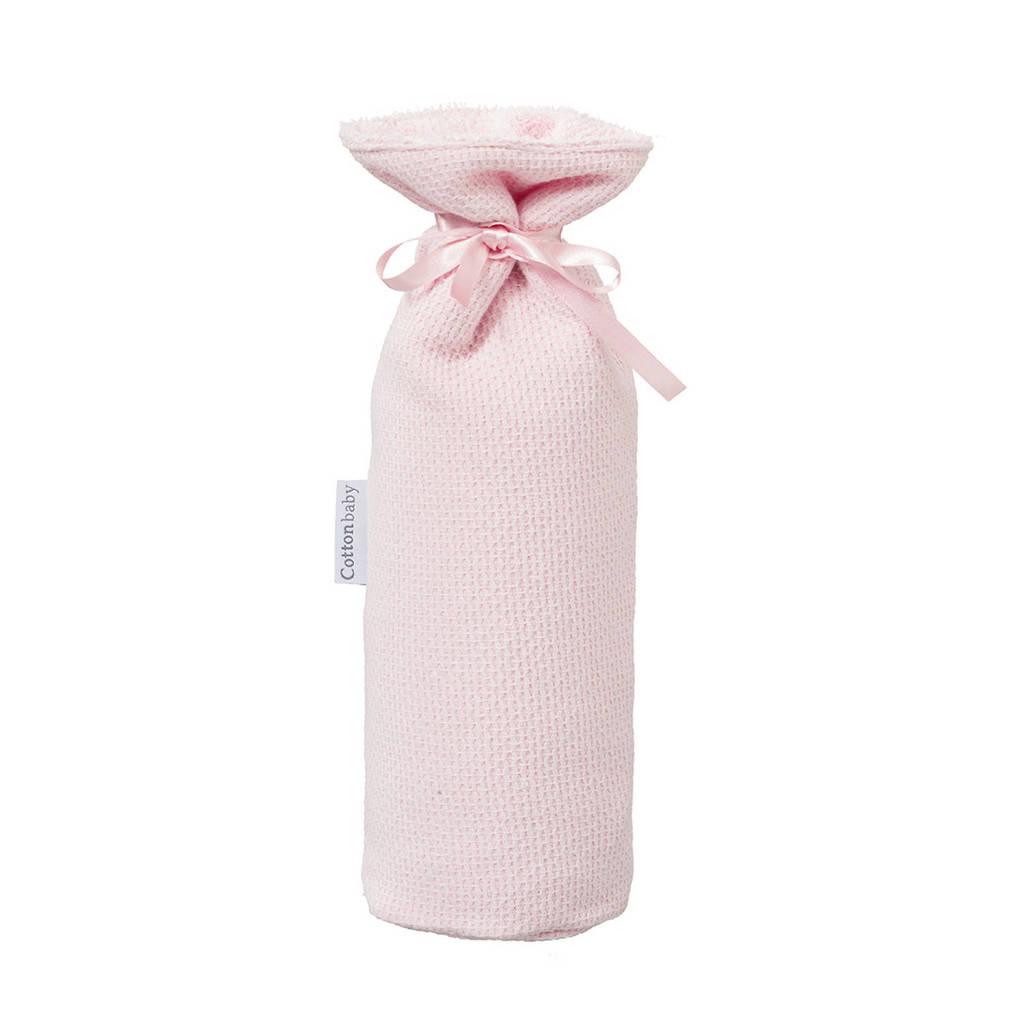 Cottonbaby kruikenzak diamantwafel 13 x 33 cm roze, Roze