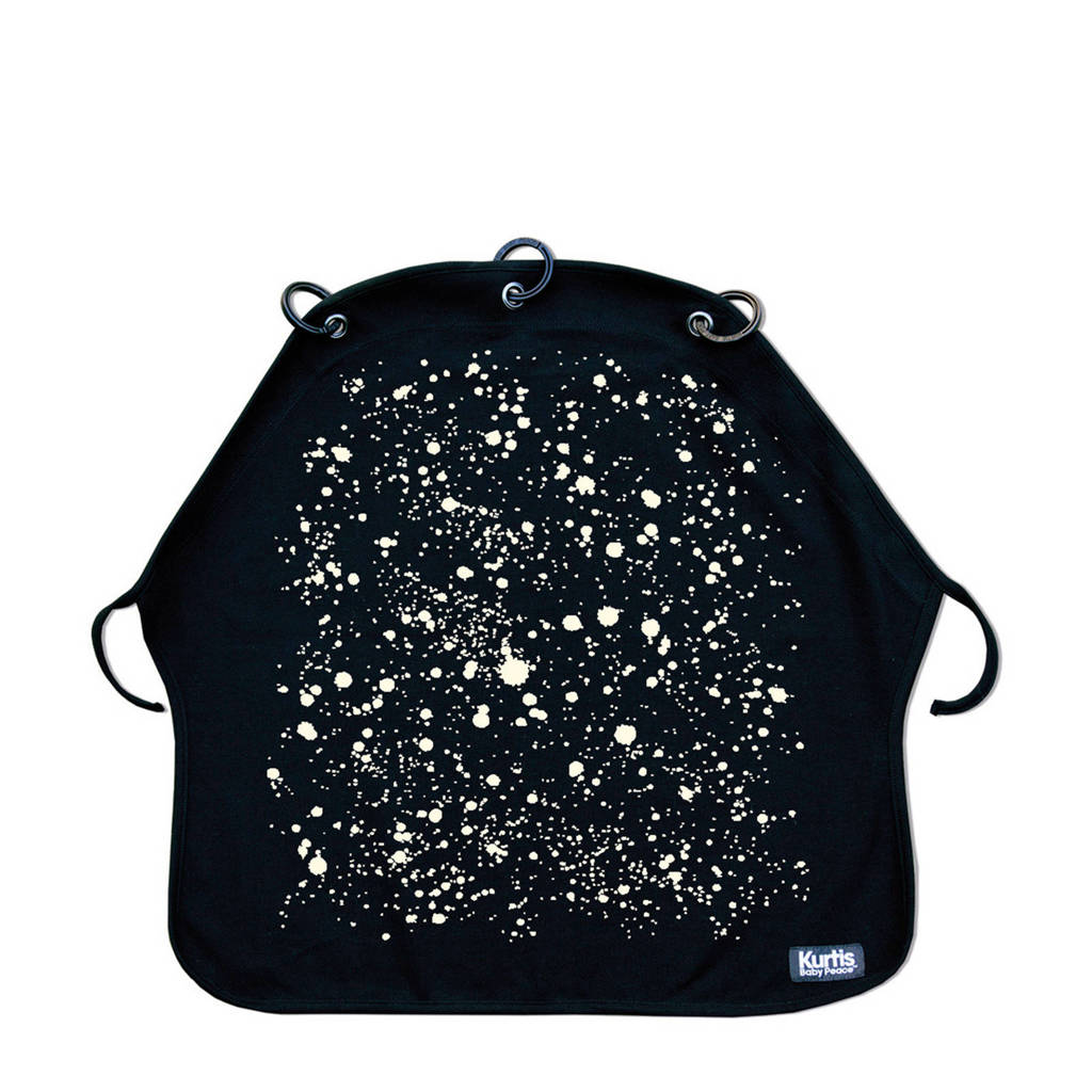 Kurtis beschermdoek Splash zwart/wit, Zwart/wit
