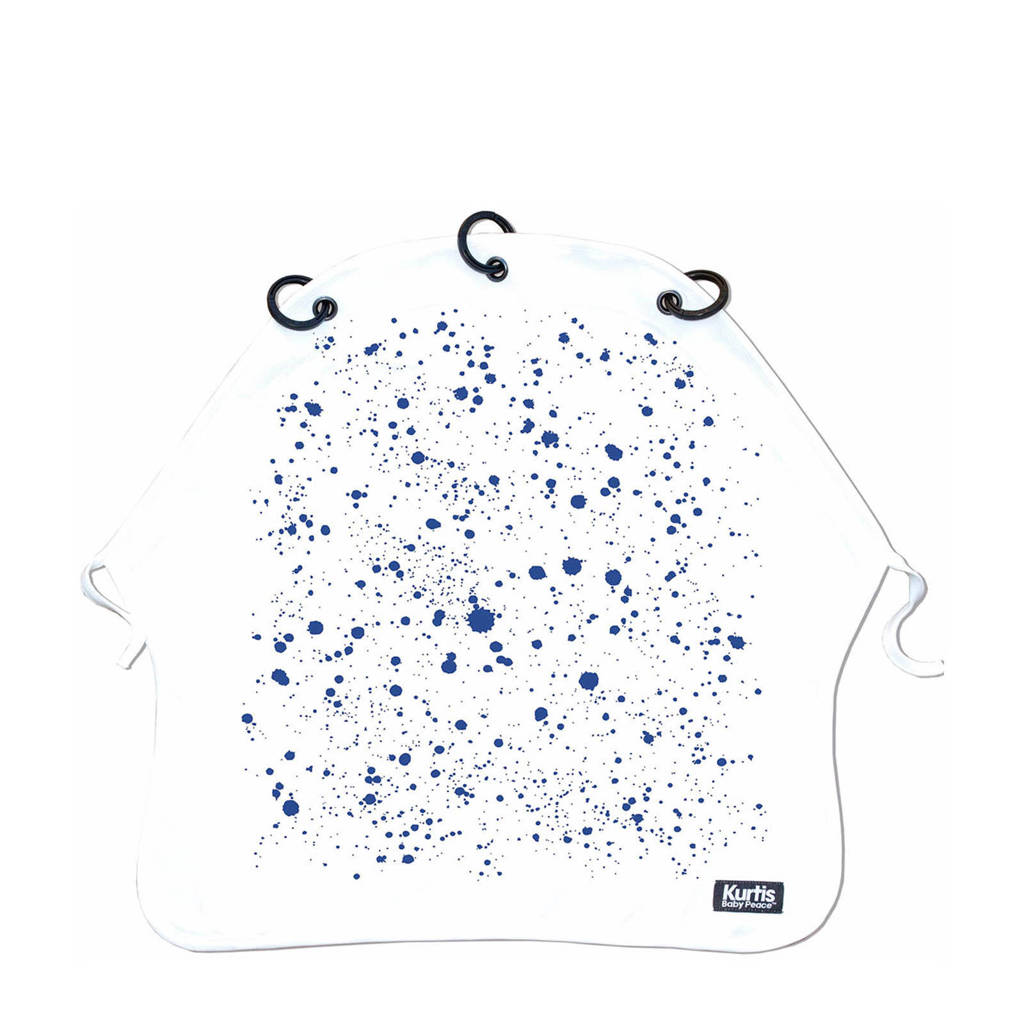 Kurtis beschermdoek Splash blauw, Wit/blauw