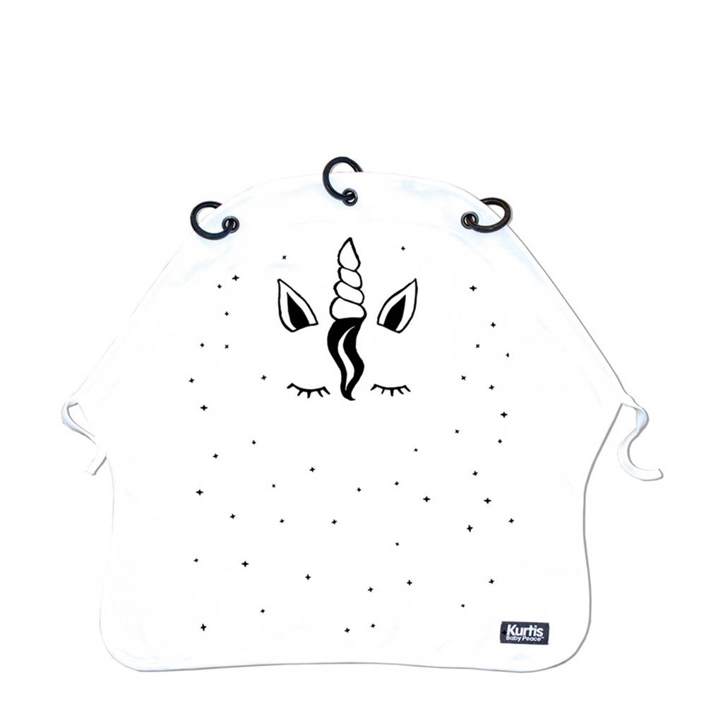 Kurtis beschermdoek Unicorn, Wit/zwart Unicorn