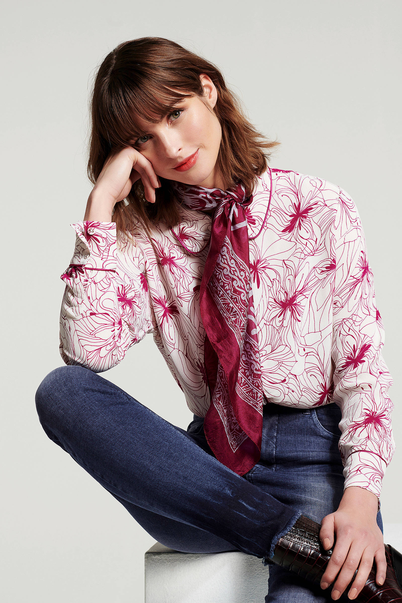 Didi met blouse Didi bloemenprint blouse 711xHqgf