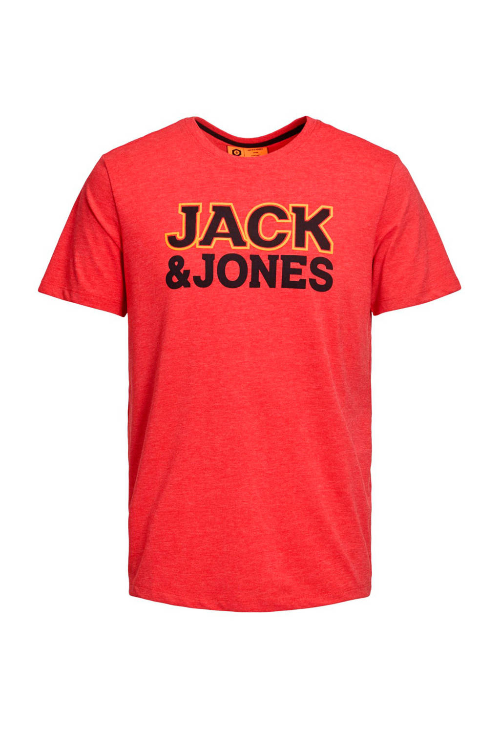 Jack & Jones Junior T-shirt Nine met logo rood, Rood