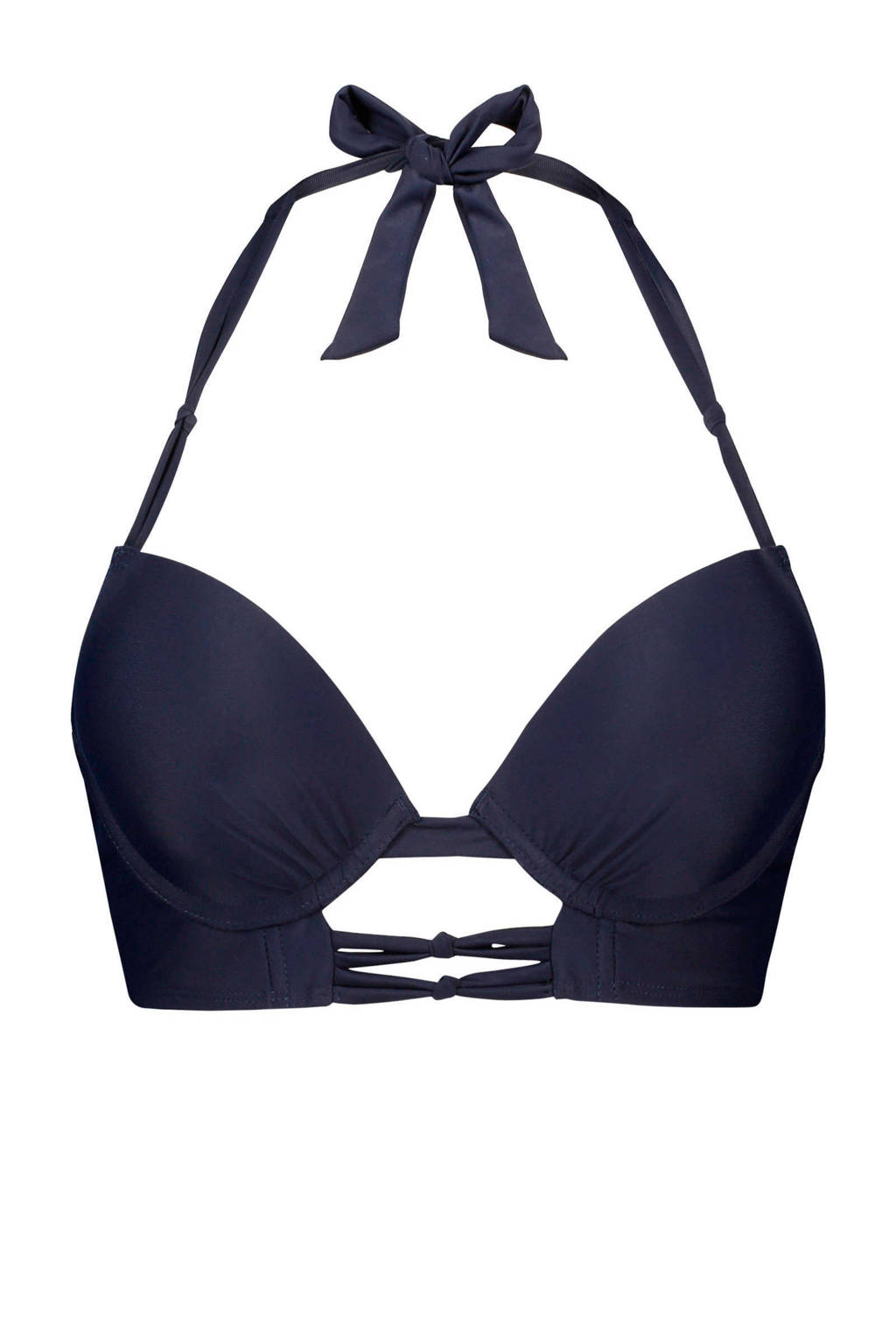 Hunkemöllerpush Hunkemöllerpush up Donkerblauw up Halter Bikinitop 5ddrqc