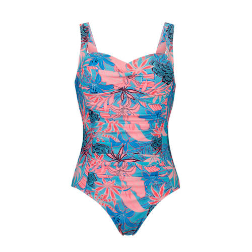 Hunkemoller Badpak Ocean Juxtaflo Met All Over Print Blauw hunkemoller kopen in de aanbieding