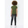 Coolcat T-shirt met ribbels groen