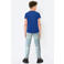 Coolcat T-shirt met ribbels blauw