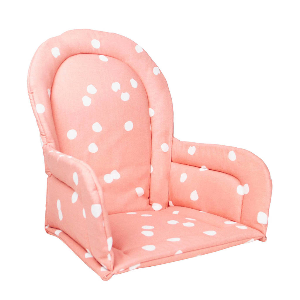 keuken voorwoord Haven Briljant Baby stoelverkleiner spots grey pink | wehkamp