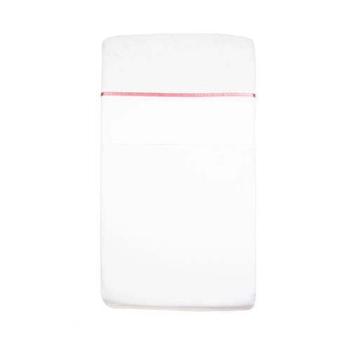 Briljant Baby Ledikantlaken Geweven Grey Pink Uni Bies Band briljant baby kopen in de aanbieding