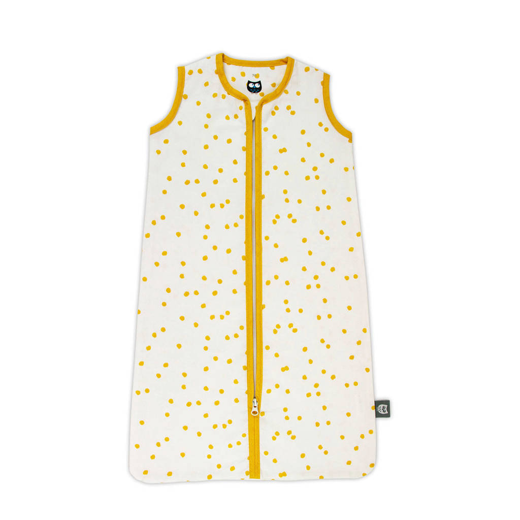 Briljant Baby baby slaapzak zomer spots oker, Wit/geel