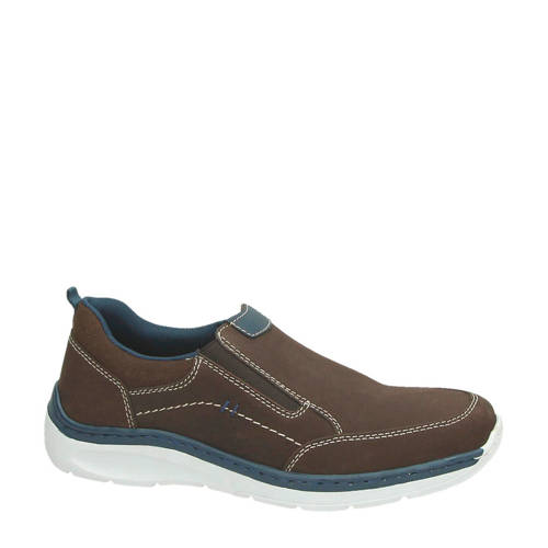 Rieker Nubuck Instappers Bruin rieker kopen in de aanbieding Rieker Nubuck Instappers Bruin rieker kopen in de aanbieding