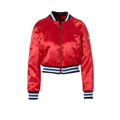 Ca Clockhouse Glanzend Bomberjack Rood ca kopen in de aanbieding Ca Clockhouse Glanzend Bomberjack Rood ca kopen in de aanbieding
