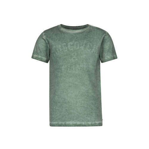 Baker Bridge T Shirt Teus Met Tekst Kaki baker bridge kopen in de aanbieding