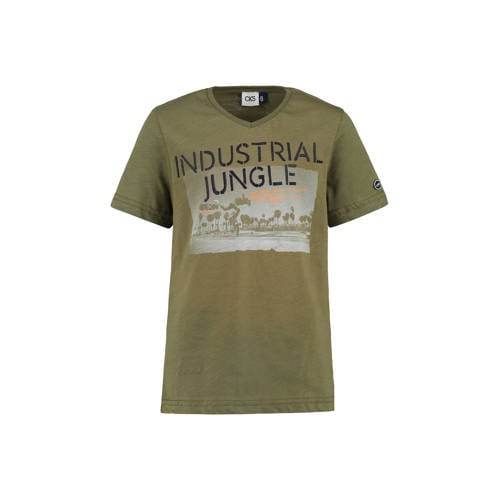 Cks Kids T Shirt Yonder Met Printopdruk Kaki cks kids kopen in de aanbieding