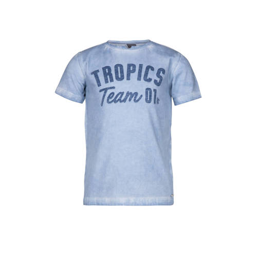 Baker Bridge T Shirt Tobi Met Tekst Blauw baker bridge kopen in de aanbieding