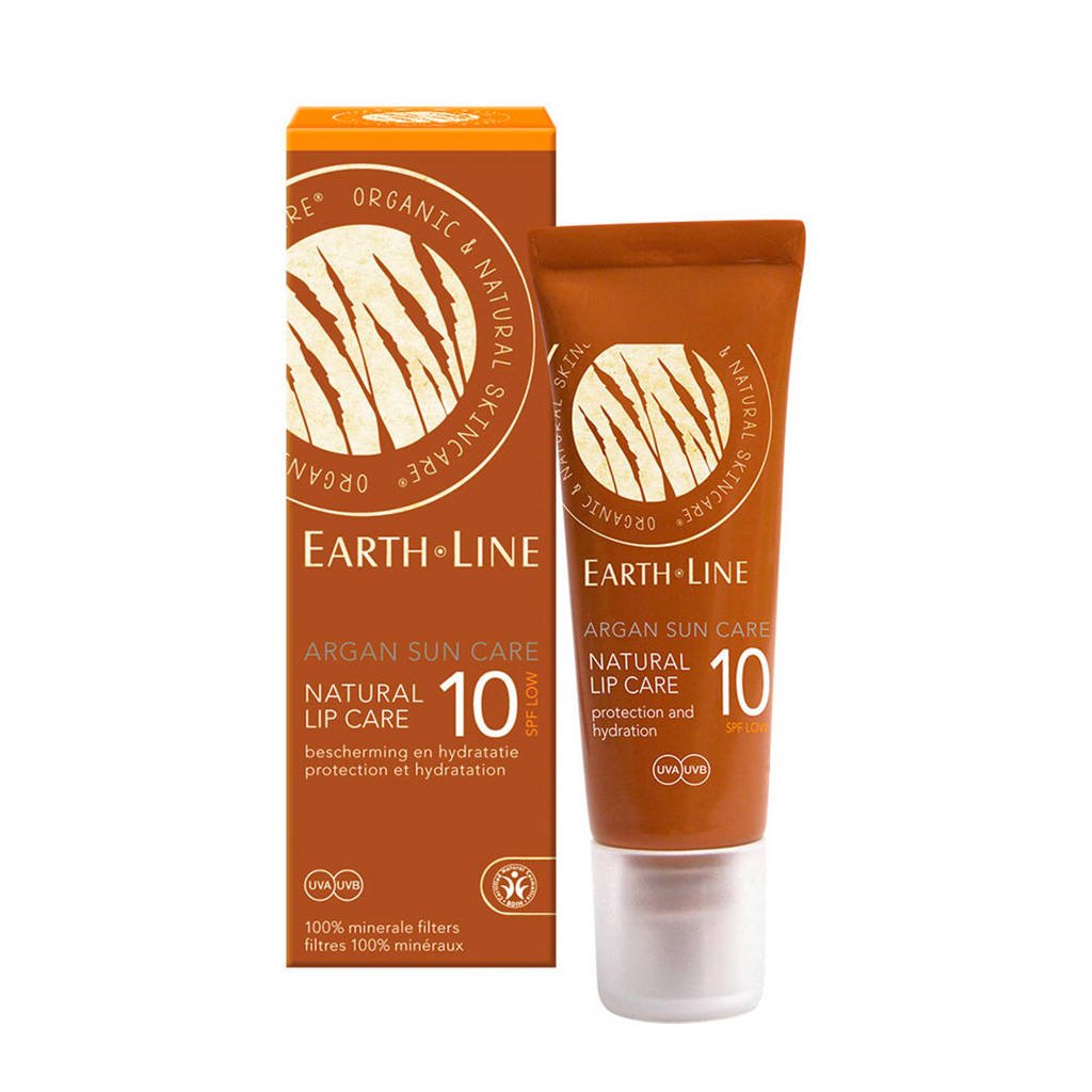 Earth-Line Argan Bio Sun Lip SPF 10 lippenbalsem, Transparant