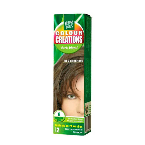 Hennaplus Colour Creations Haarkleuring 06 Dark Blond hennaplus kopen in de aanbieding Hennaplus Colour Creations Haarkleuring 06 Dark Blond hennaplus kopen in de aanbieding