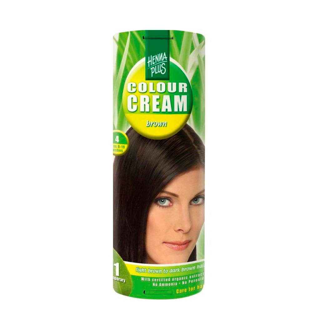 Hennaplus Colour Cream haarkleuring - 04 brown, 04 Brown