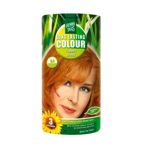 Hennaplus Long Lasting Colour Haarkleuring 084 Copper Blond hennaplus kopen in de aanbieding Hennaplus Long Lasting Colour Haarkleuring 084 Copper Blond hennaplus kopen in de aanbieding