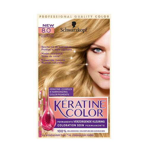 Keratine Color Haarkleuring 80 Nat Blond keratine kopen in de aanbieding