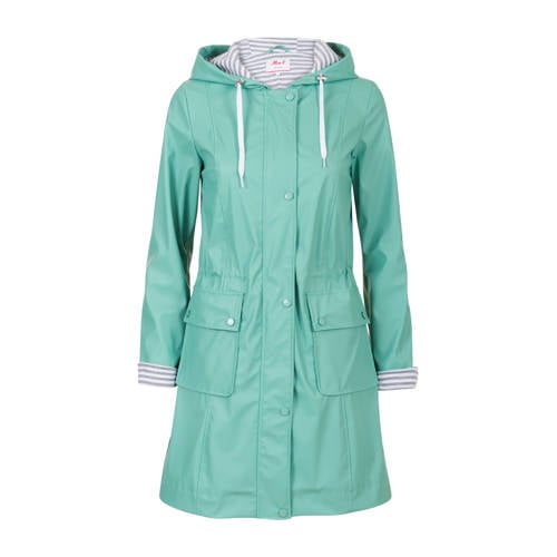 Miss Etam Regulier Regenjas Turquoise miss etam kopen in de aanbieding