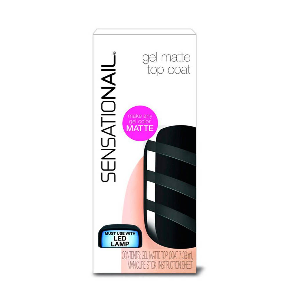 Sensationail topcoat nagellak - matte, Matte