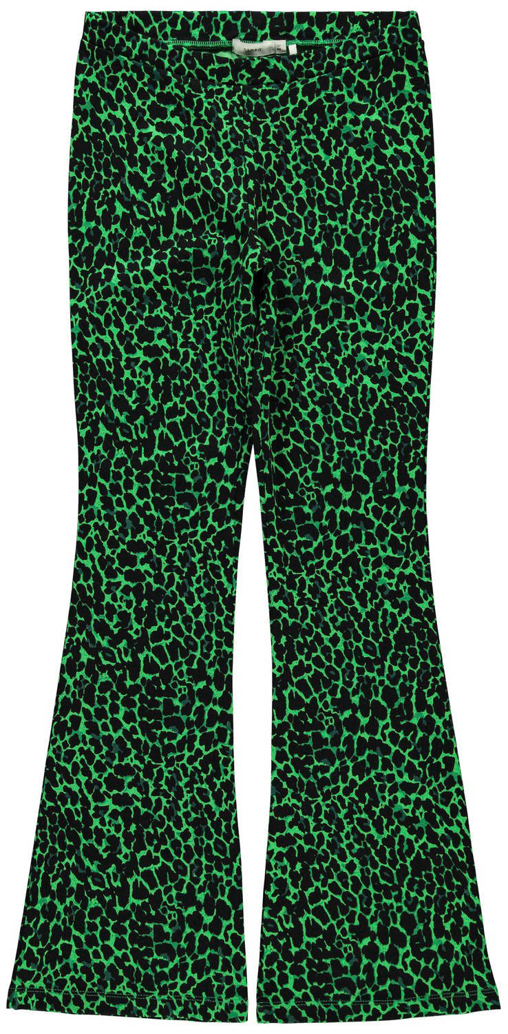 NAME IT bootcut broek Bolette met panterprint | wehkamp