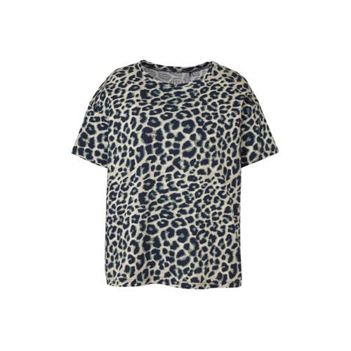 Studio Untold T Shirt Met Panterprint studio untold kopen in de aanbieding