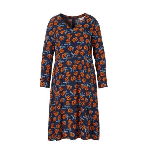 Studio Untold Jurk Met Bloemen Blauw studio untold kopen in de aanbieding