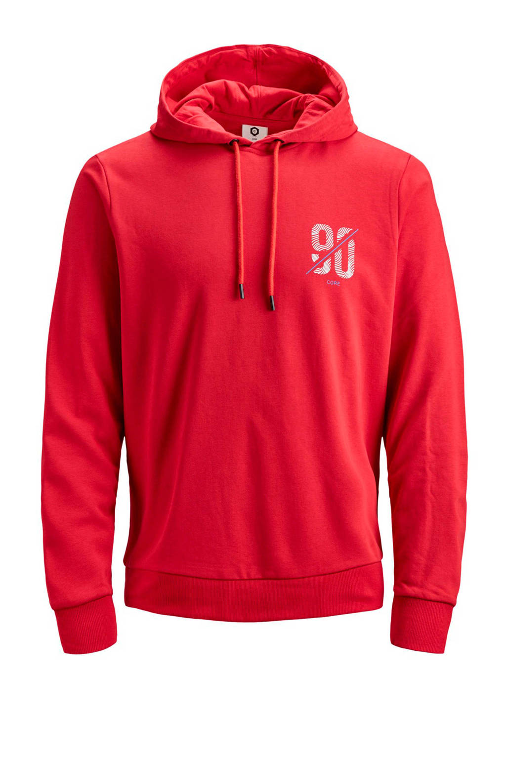 Jack & Jones Core hoodie met logo rood, Rood