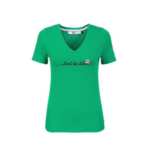 Steps T Shirt Met Tekst Groen steps kopen in de aanbieding