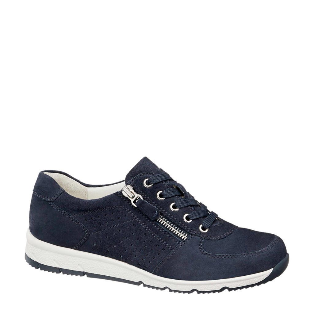 Medicus suède sneakers donkerblauw | wehkamp