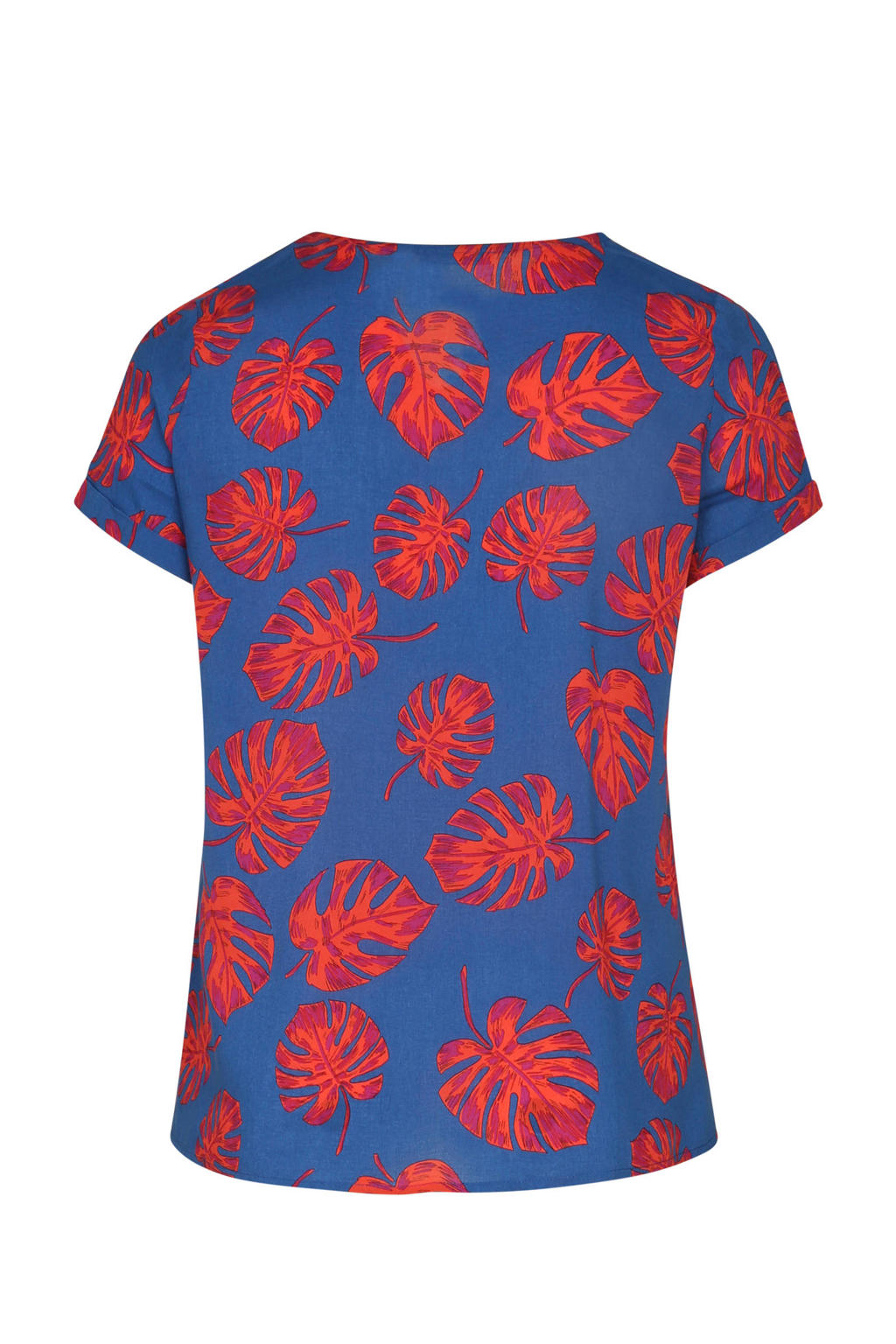 Paprika Tshirt met blad print wehkamp