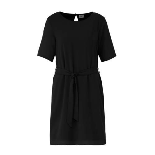 JACQUELINE DE YONG jurk met strikceintuur zwart JACQUELINE DE YONG jurk met strikceintuur zwart