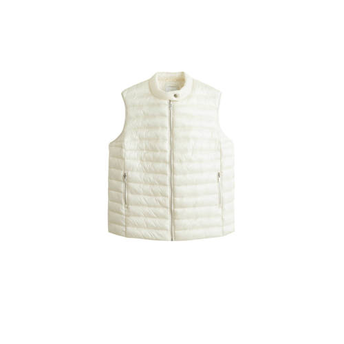 Violeta By Mango Doorgestikte Bodywarmer Ecru violeta by mango kopen in de aanbieding Violeta By Mango Doorgestikte Bodywarmer Ecru violeta by mango kopen in de aanbieding