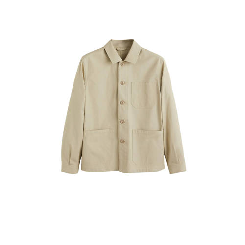 Mango Man Zomerjas Beige mango man kopen in de aanbieding