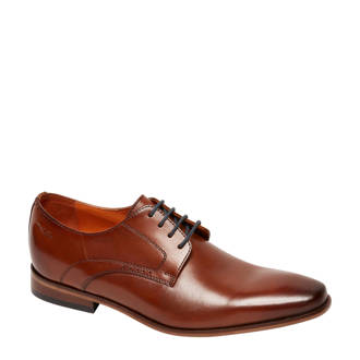 leren veterschoenen cognac