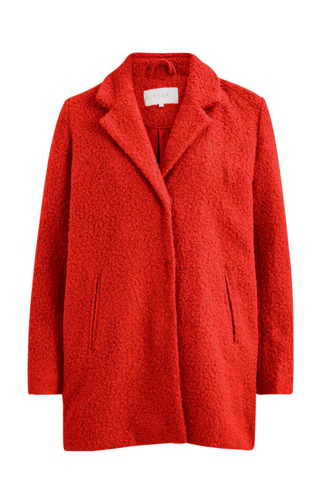 VILA coat rood, Rood
