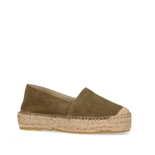 Sacha Suede Plateau Espadrilles Groen sacha kopen in de aanbieding Sacha Suede Plateau Espadrilles Groen sacha kopen in de aanbieding