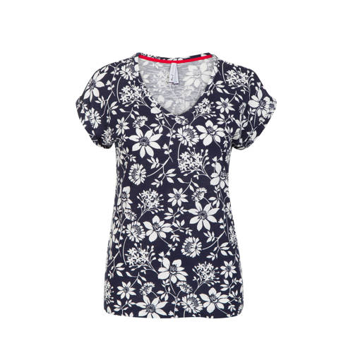 Miss Etam Regulier T Shirt Bloemenprint miss etam kopen in de aanbieding