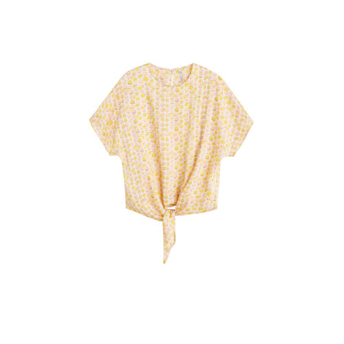 Mango Top Met Knoopdetail mango kopen in de aanbieding Mango Top Met Knoopdetail mango kopen in de aanbieding