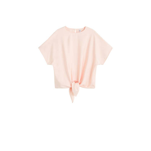 Mango Top Met Strikdetail Lichtroze mango kopen in de aanbieding Mango Top Met Strikdetail Lichtroze mango kopen in de aanbieding
