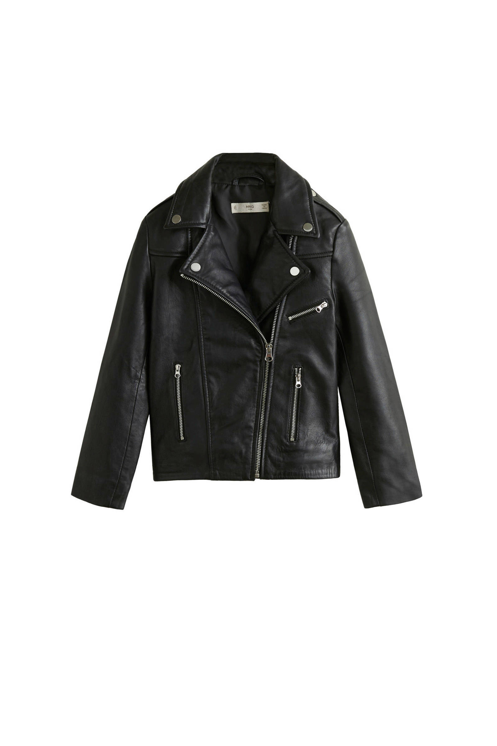 Mango Kids leren jas zwart | wehkamp Mango Kids leren bikerjack zwart | wehkamp