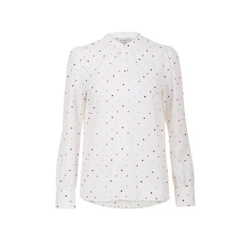 Promiss Top Met Stippenprint Wit promiss kopen in de aanbieding Promiss Top Met Stippenprint Wit promiss kopen in de aanbieding