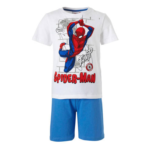 Spider Man Shortama Witblauw huismerk kopen in de aanbieding Spider Man Shortama Witblauw huismerk kopen in de aanbieding