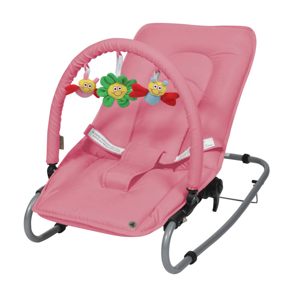 Topmark wipstoel met speelboog roze, Roze