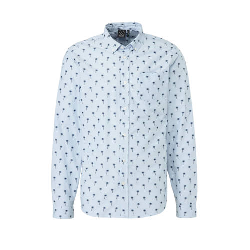 Kultivate Regular Fit Overhemd Met Print Blauw kultivate kopen in de aanbieding Kultivate Regular Fit Overhemd Met Print Blauw kultivate kopen in de aanbieding