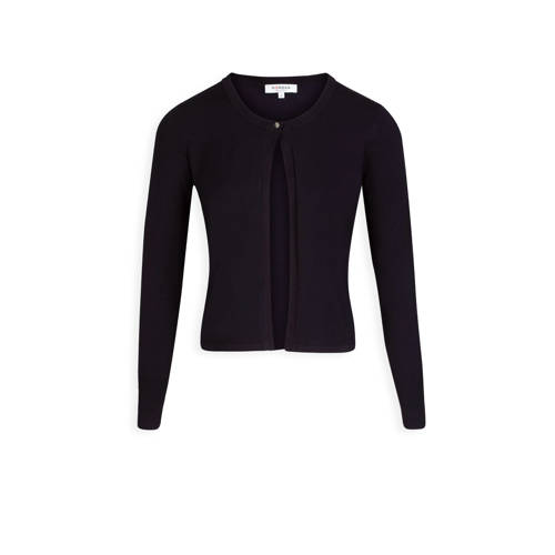 Morgan Fijngebreid Vest Donkerblauw morgan kopen in de aanbieding