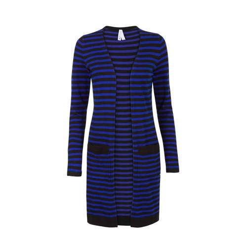 Miss Etam Regulier Gestreept Vest Blauw miss etam kopen in de aanbieding